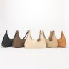 Leather Underarm Woven Crossbody Bag